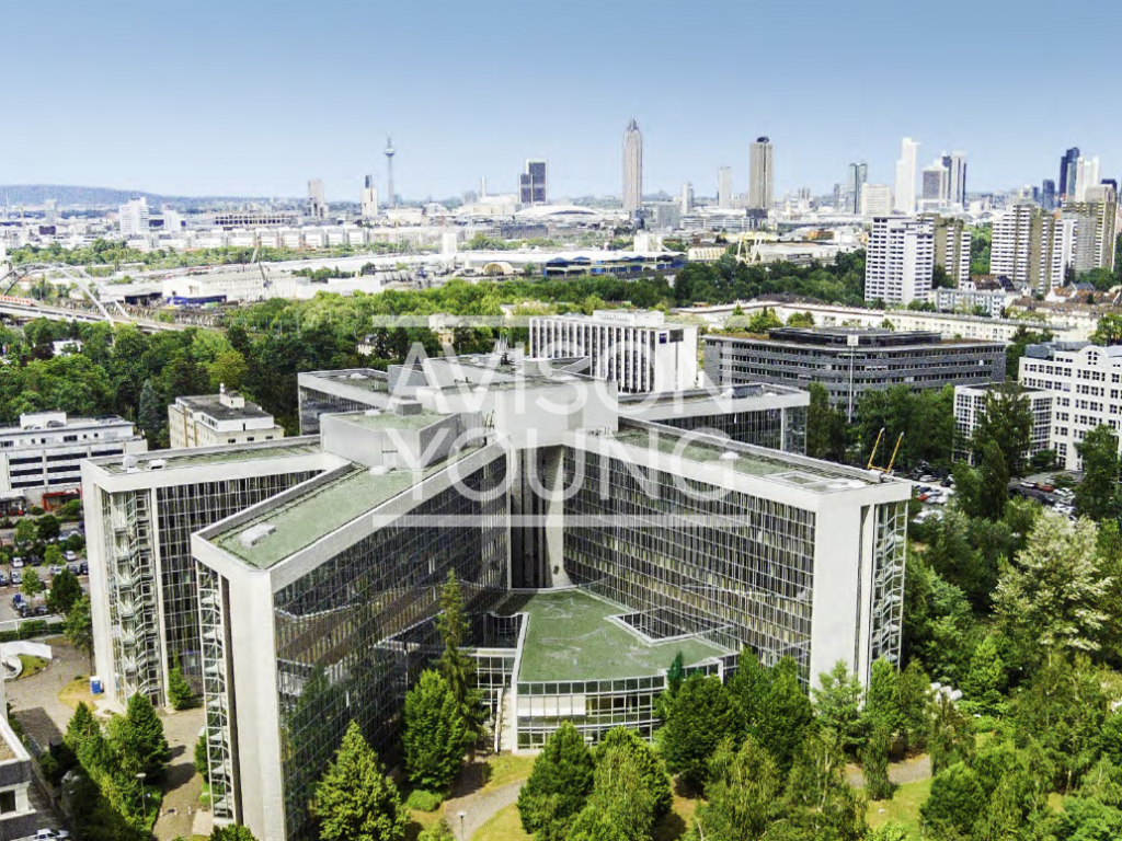 Inspirierendes Gebäudekonzept in Frankfurts Bürostadt