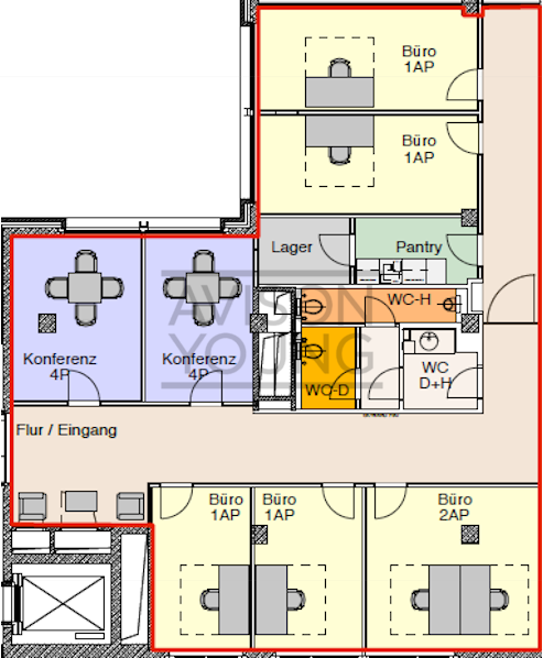 1. Obergeschoss mit ca. 249 m²