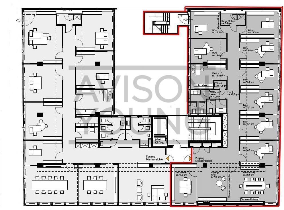 2. OG mit ca. 289 m²