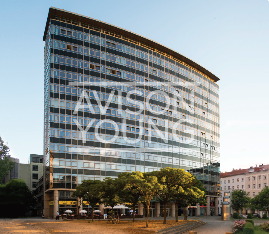 Moderner Bürokomplex im Szenebezirk Friedrichshain