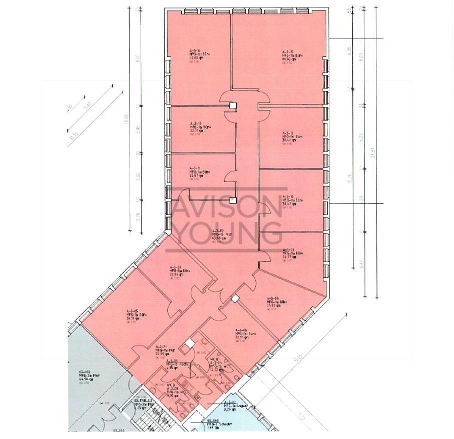 3. OG | Bauteil A | ca. 514 m²