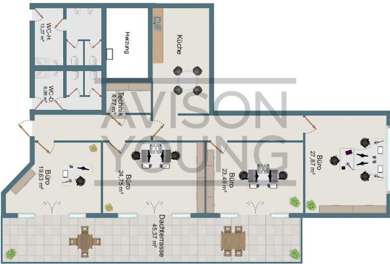 2. Obergeschoss mit ca. 181 m²