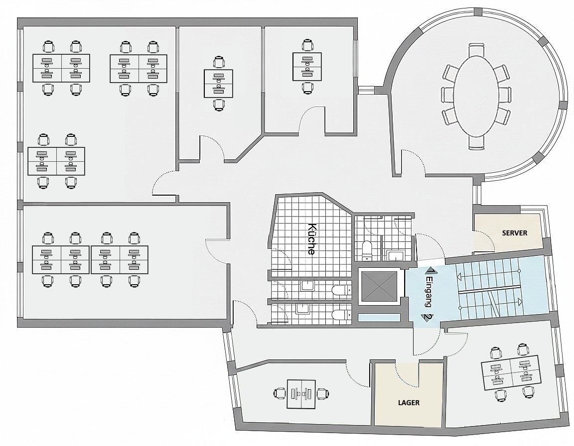 2. Obergeschoss mit ca. 247 m²