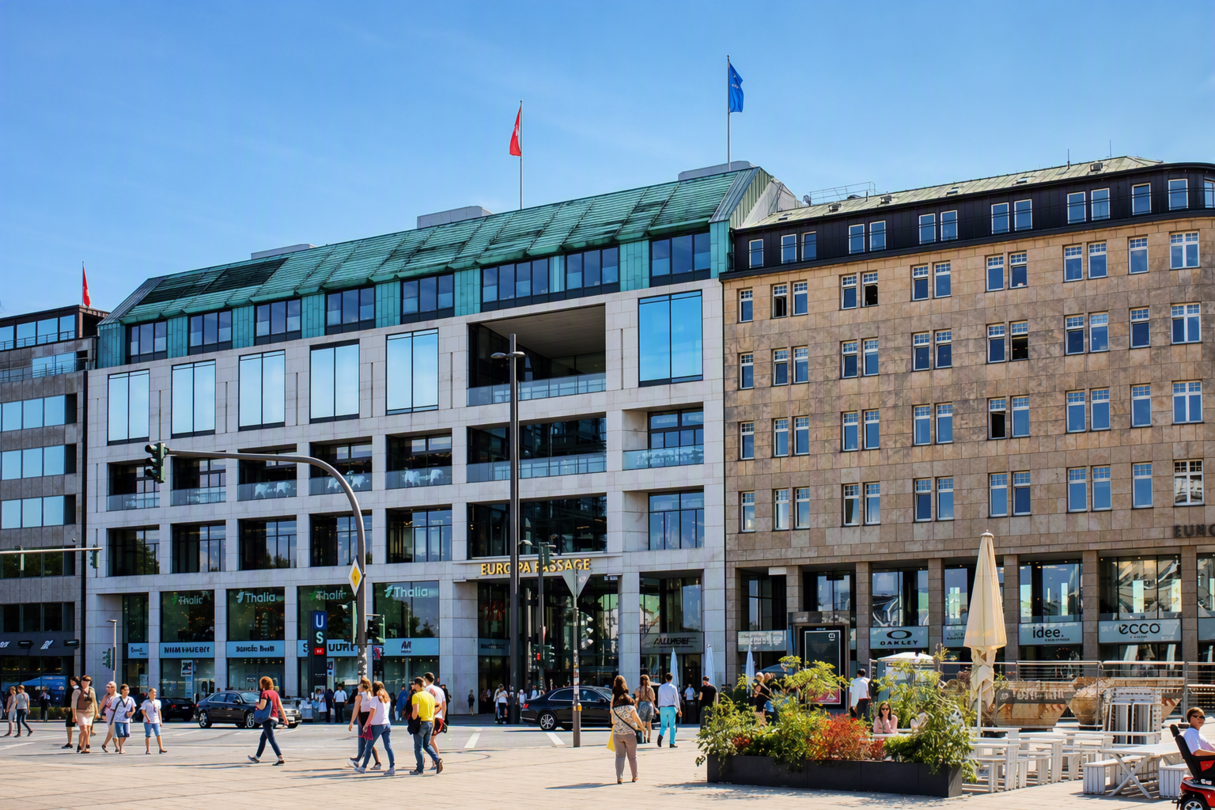 Moderne Mietflächen in der Europa Passage Moderne Mietflächen in der Europa Passage
