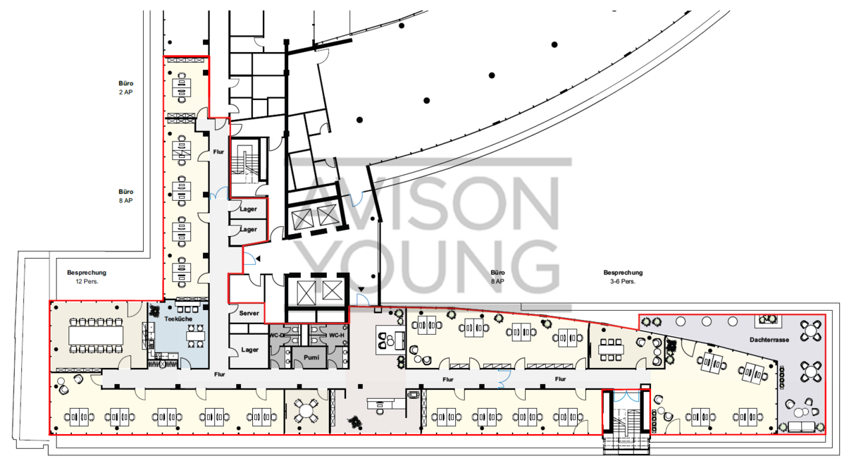 6. OG ca. 895,31 m²