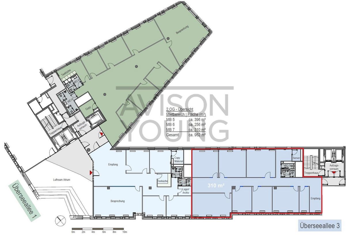 2. OG, ca. 310 m²