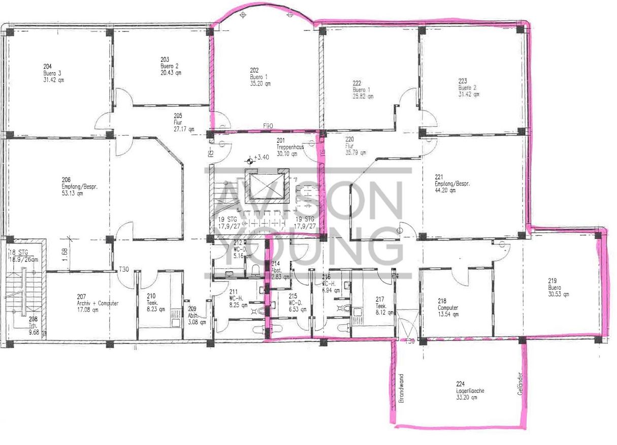 1. OG mit ca. 246 m²
